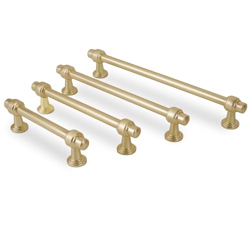 10 Pack 5 Inch Kitchen Cabinet Handles Champagne Bronze Cabinet Pulls Zinc Alloy Drawer Pulls Kitchen Hardware - color: Champagne Bronze, size: 5'' Hole Center(128mm)