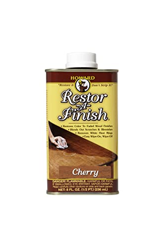Howard RF8 Cherry & RF4008 Walnut Restor-A-Finish Wood Refinishing Kit, 8 Fluid Ounces Each