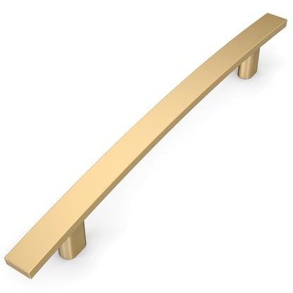 Amerdeco 10 Pack Champagne Bronze Cabinet Pulls - 5 Inch(128mm) Hole Center Cabinet Hardware for Bathroom and Kitchen Drawer Pulls ZH0003 - color: Champagne Bronze, size: 5"/128MM Hole Center