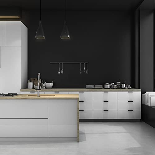 practicalWs Peel and Stick Wallpaper 23.6" x 118" Black Wallpaper - color: Black, size: 23.6" x 118"