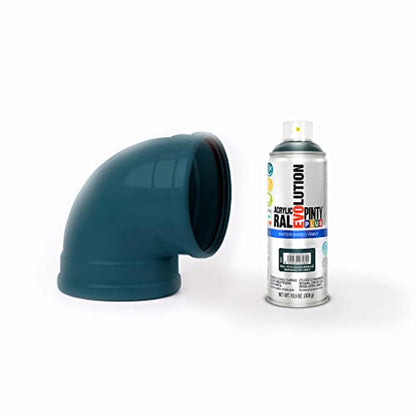 PINTY PLUS Water Based Spray Paint, 11oz, Low GWP Propellant, Low Odor, Gloss Grey. Wood, Metal, Glass, Ceramics, Terra Cotta, Plastic, Pack of 6 - color: Anthracite Grey