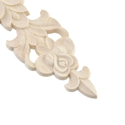 Wood Carved Onlays Appliques (Style8,4 pcs) - style: Style8,4 pcs