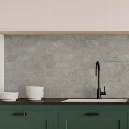 2026 New Upgrade Peel and Stick Backsplash Tile, Peel and Stick 11.34" X 11.57" Wall Tile for Kitchen, Bathroom, Fireplace, Laundry (Beige Stone Rocks, 10 Packs) - color: Beige Stone Rocks