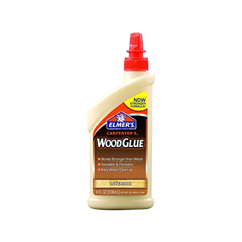 Elmer's E7010 Carpenter's Wood Glue, Interior, 8 Ounces , Tan
