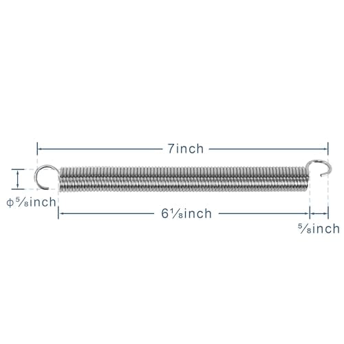 2 PCS 7 Inch Couch Recliner Sofa Chair Tension Springs | Short Neck - size: 7 Inch Short Neck