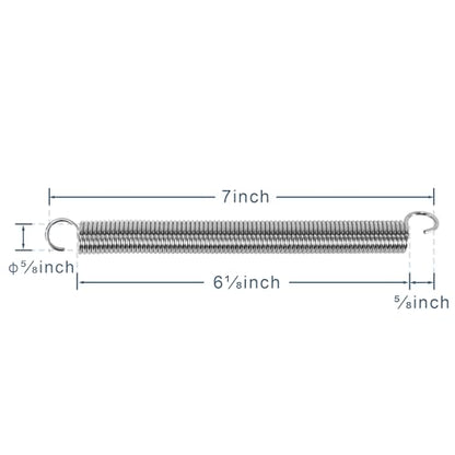 2 PCS 7 Inch Couch Recliner Sofa Chair Tension Springs | Short Neck - size: 7 Inch Short Neck
