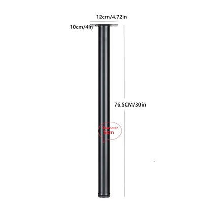 LCSDLHLSY 30 Incn Metal Table Legs,Round Furniture Legs,Set of 4(Black). - size: 30 Inch