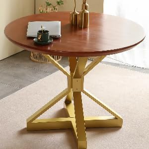 Modern Gold Table Base with Suction Cups for Glass Tops - color: Gold