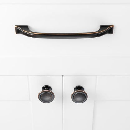 Oil Rubbed Bronze Cabinet Knobs Round Kitchen Pulls 10 Pack 8222 - color: Oil Rubbed Bronze, size: 1-1/4 Inches, style: 10 Pack Round Knob