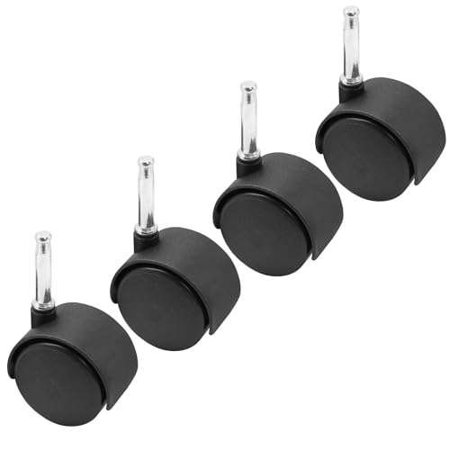 4pcs 2 Inch Swivel Caster Wheels, M8 Grip Neck Stem - style: 2 Inch-M8 Grip Neck Stem