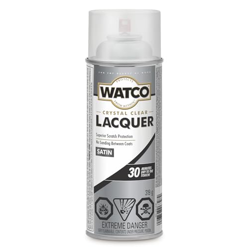 Watco Clear Satin Lacquer Finish Spray - color: Satin, size: Spray (Pack of 1)