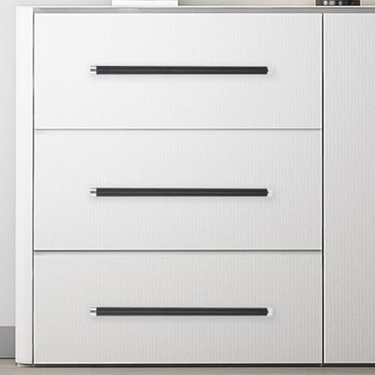 10 Pack 12-5/8 Inch(320mm) Matte Black and Polished Chrome Kitchen Cabinet Handles Knurled Cabinet Pulls Black Drawer Pulls Kitchen Hardware - color: Black And Polished Chrome, size: 12-5/8'' Hole Center(320mm)
