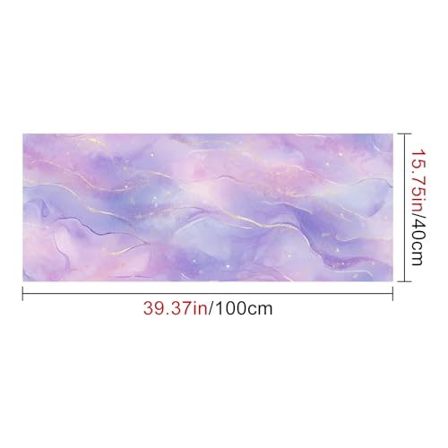 HOMETITUTE Glossy Purple Marble Gold Vein Peel Stick 15.7x39.4 Vinyl Decor - color: Wallpaper#4