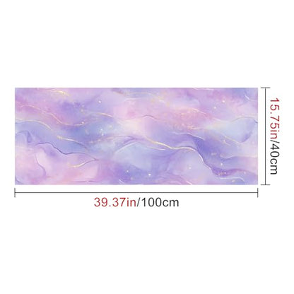 HOMETITUTE Glossy Purple Marble Gold Vein Peel Stick 15.7x39.4 Vinyl Decor - color: Wallpaper#4