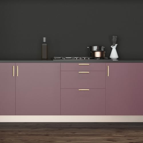 30 Pack Brushed Brass Cabinet Handles, 4" Hole Center Curved Pulls - color: Brushed Brass, size: 4" Hole Center