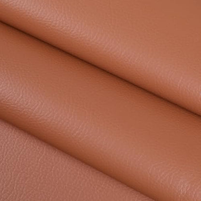 Faux Leather 0.7mm Upholstery Fabric by the Yard 55x108 Inch Brown - color: Brown, size: Pre Cut 3 Yard