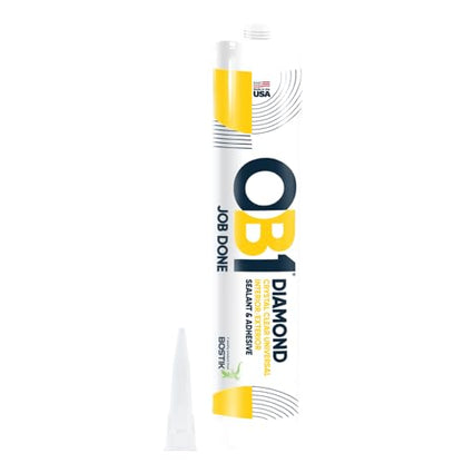 OB1 Universal Caulk Sealant & Adhesive Diamond Crystal Clear 10.1oz - color: Clear, size: 10.1oz