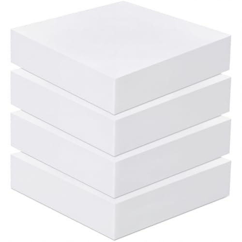Frienda 4 Pack 6" x 20" x 20" Upholstery High Density Foam Cushion - color: White, size: 6" x 20" x 20"