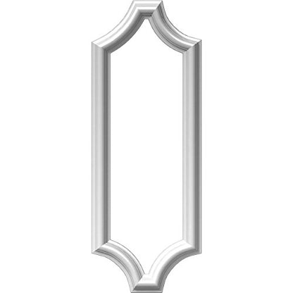 Ekena Millwork PNL08X24AS-02 8"W x 24"H x 1/2"P Ashford Molded Scalloped Wainscot Wall Panel - size: 8-in. W x 24-in. H