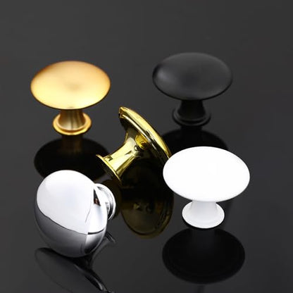 20 Pack Frosted Golden Kitchen Cabinet Knobs Round Drawer Pulls - color: Frosted Golden