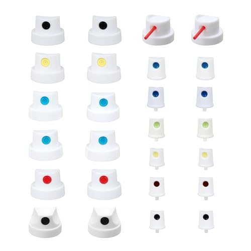 Universal Spray Paint Caps for different spray cans Nozzle Tips-26 pcs - color: pz-26
