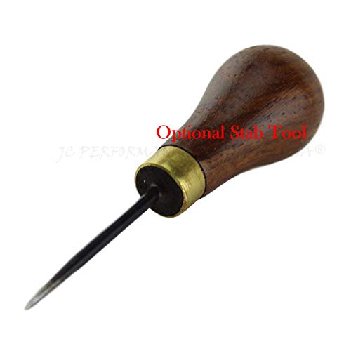 JC Performance Leather Sewing Awl Quick Stitch Repair Tool Set Heavy Duty Thread (with Stab Tool, Java Bean) - color: Java Bean, size: With Stab Tool