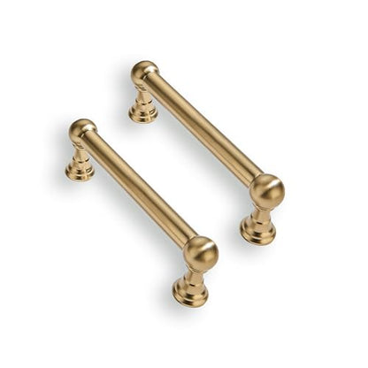 10 Pack 3 Inch Solid Kitchen Cabinet Handles Brushed Brass Heavy Duty Cabinet Pulls Satin Brass Drawer Pulls Cabinet Hardware Kitchen Handles for Cabinets Cupboard Handles - color: Brushed Brass, size: 3 Inch hole center