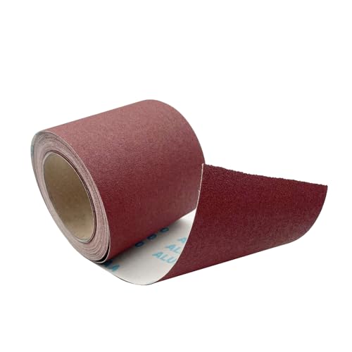 120 Grit Sandpaper Roll 4.5'' Wide 10Yard (= 71Pcs 1/4 Sheet Sandpaper) Abrasive Emery Cloth Sand Paper Roll for Dry Wet Sanding Polishing Wood Metal Glass Automotive Furniture PVC Primers (120 Grit) - size: 4.5 x 5.5 inches