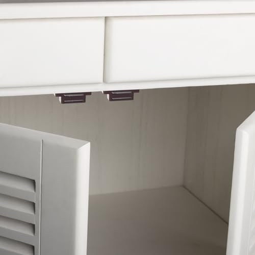 SDTWZW Magnetic Cabinet Door Catch, Brown, Pack of 4 - color: Brown