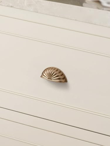 Champagne Bronze Cabinet Cup Pulls 2.5" Hole Center 5 Pack Brass Drawer Pulls Kitchen Hardware Cabinet Handles Dresser Handles - color: Champagne Bronze, size: 2.5"(64mm) Hole Center