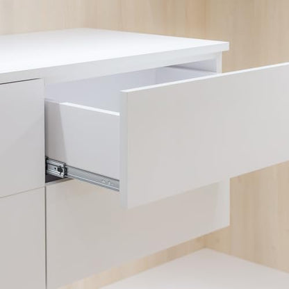 homdiy 10 Pairs Soft Close Drawer Slides 20 Inch Heavy Duty Side Mount Rail - color: Silver, size: 20 Inch