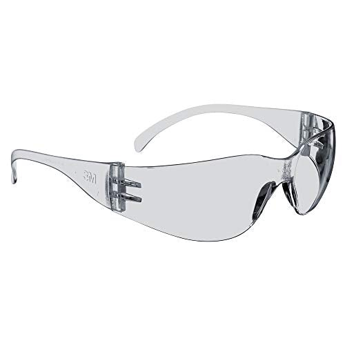 3M Safety Glasses, Virtua, ANSI Z87, Indoor/Outdoor Clear Hard Coat Lens