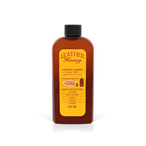 Leather Honey Leather Cleaner Concentrate — Non-Toxic Formula Makes 32oz. - size: 4 Fl Oz (Pack of 1)