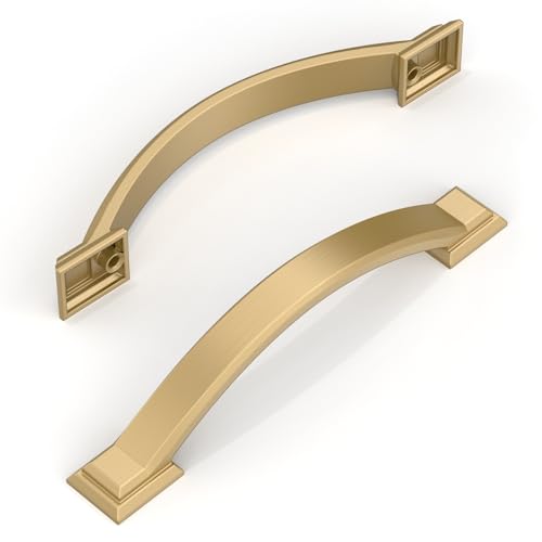 Amerdeco 10 Pack Champagne Bronze Cabinet Pulls 4" - color: Champagne Bronze, size: 4" hole center