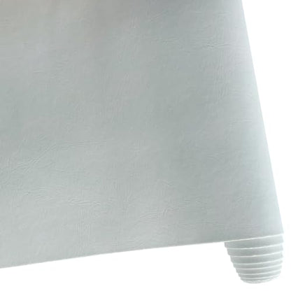 Soft Faux Leather 11.8"x53"(30x135cm) PU Synthetic Leather Fabric for Bows Earrings Handbags Crafts (White) - color: White