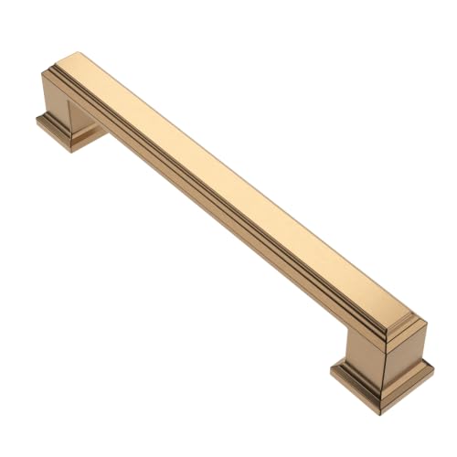 Alzassbg 5" Champagne Bronze Cabinet Pulls and Handles 10 Pack, AL3071TGP - color: Champagne Bronze, size: 5" Hole Center