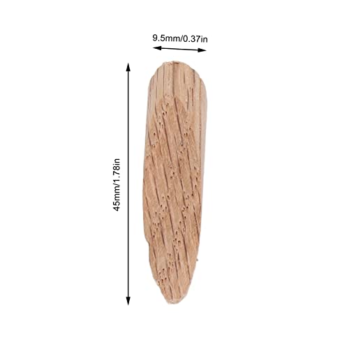 Wood Pocket Hole Plugs, 50-Pack Oak Wooden Dowel Jigs for Woodworking Projects