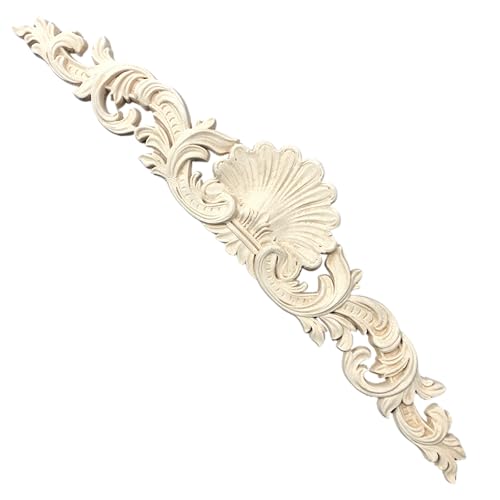 WoodUbend WUB1372.48 Pack of 2 Pediments - Wood Appliques - Heat Bendable & Flexible Onlays 9.8x47.5cm - DIY Craft, Furniture & Home Decor - Easy to Apply & Paint - Versatile & Reusable Decals - size: WUB1372.48