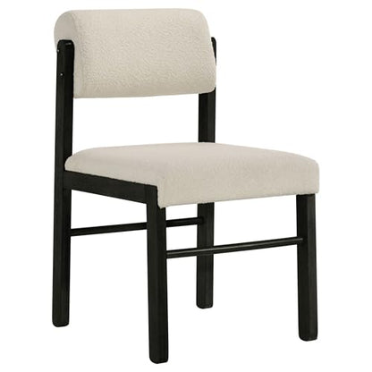 Coaster Kehoe Upholstered Dining Chair Set of 2, Black and Cream 193932BLK - color: Black/Cream