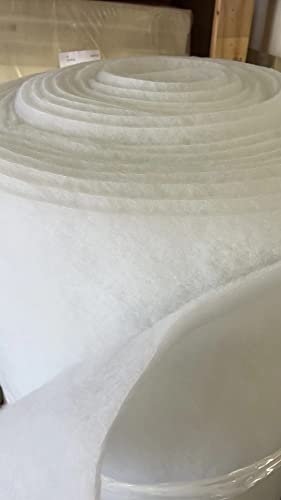 Galaxy Supply Inc. Upholstery Grade Bonded Dacron Polyester Batting, 1/2'' x30''x 1 Yard. Please Note: 1/2'' Thickness Before The Vacuum Handing, White, P8S-1YD
