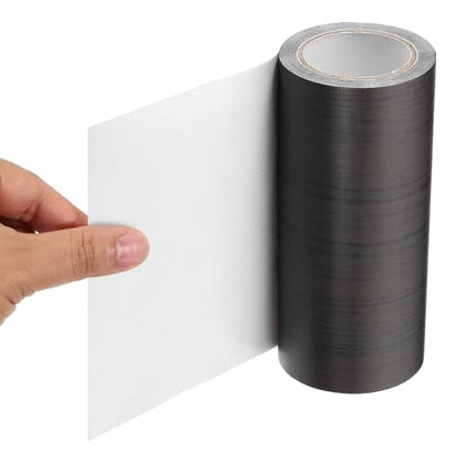 PATIKIL 6" X30' Self-Adhesive Wood Grain Repair Tape with Scraper Black Wood Grain