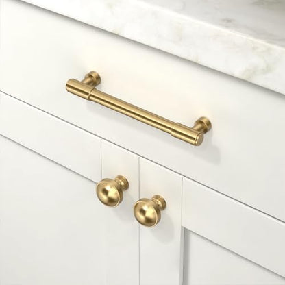 10 Pack Champagne Bronze Cabinet Pulls 5 Inch(128mm) Kitchen Cabinet Handles Cabinet Hardware for Drawer Pulls - color: Champagne Bronze, size: 5" Hole Center