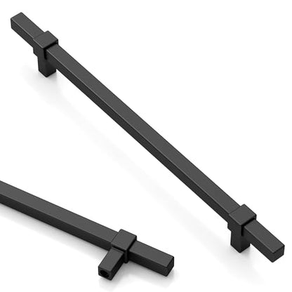 Asidrama 10 Pack 7.5 inch Matte Black Kitchen Cabinet Handles - color: Matte Black, size: 7.5" Hole Center(192mm)