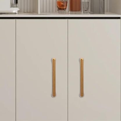 10 Pack 3 inch Antique Brass Kitchen Cabinet Handles - color: Antique Brass, size: 3 inch Hole Center