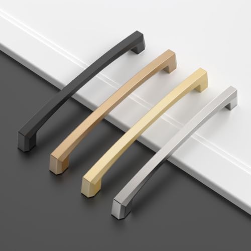 Asidrama 10 Pack 6 inch Champagne Bronze Kitchen Cabinet Handles - color: Champagne Bronze, size: 6" Hole Center(152mm)