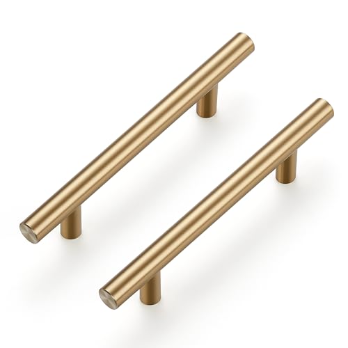 Ravinte Champagne Bronze Cabinet Handles Round Drawer Pulls 6 Inch 5 Pack - color: Champagne Bronze