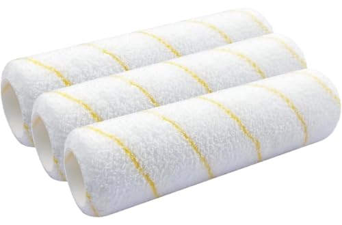 9 Inch Microfiber Paint Roller Covers, 1/2" Nap, 3-Pack - size: 3 PCS, 9"