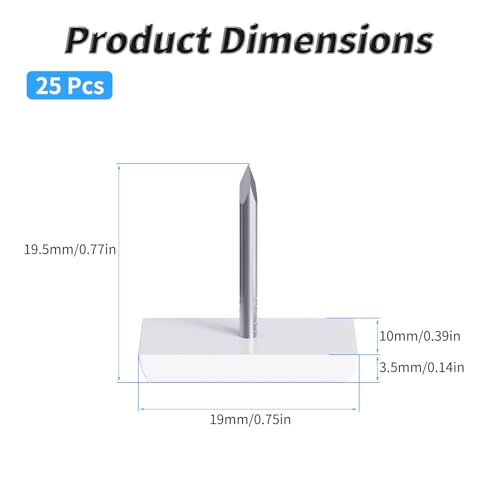 25 Pcs Furniture Glide Nails, 19x10x3.5mm, Square, Nylon - size: 19×10mm