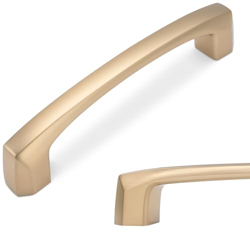 10 Pack 3-3/4 Inch(96mm) Kitchen Cabinet Handles Champagne Bronze Cabinet Pulls Zinc Alloy Drawer Pulls Kitchen Hardware - color: Champagne Bronze, size: 3-3/4'' Hole Center(96mm)