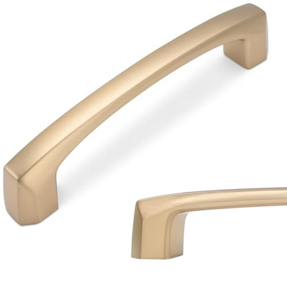 10 Pack 3-3/4 Inch(96mm) Kitchen Cabinet Handles Champagne Bronze Cabinet Pulls Zinc Alloy Drawer Pulls Kitchen Hardware - color: Champagne Bronze, size: 3-3/4'' Hole Center(96mm)